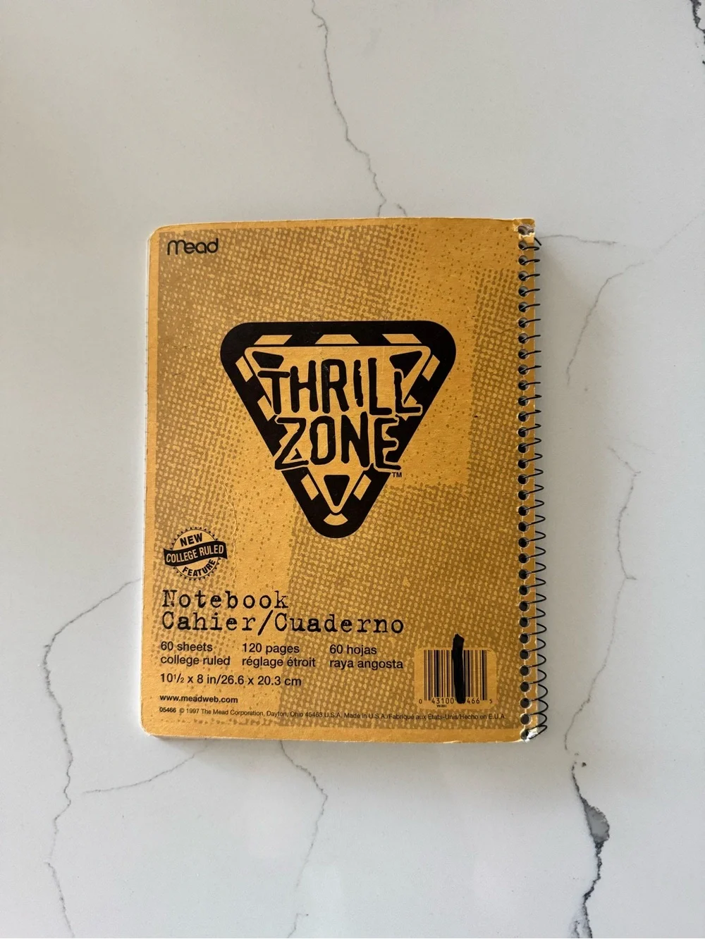 Vintage Mead Spiral Notebook
